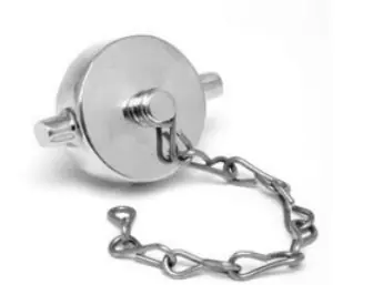 CAP & CHAIN BRASS 2 1/2 NST BRASS