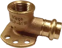 COPPER PRESS DROP EAR 90 CXT 3/4