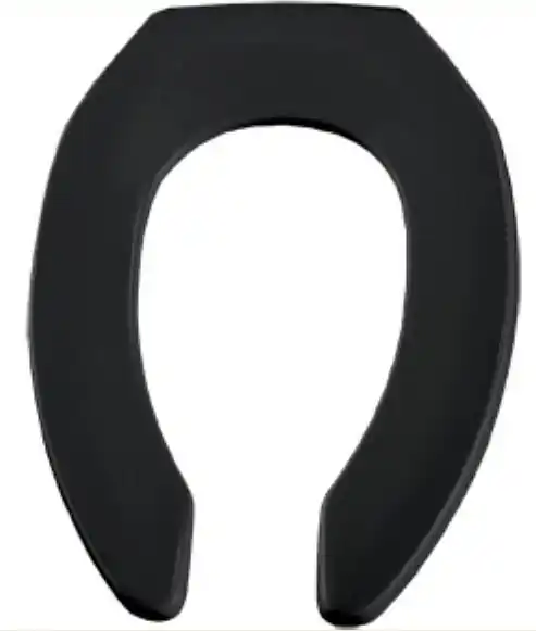 BLACK OPEN FRONT ELONGATED LESS COVER