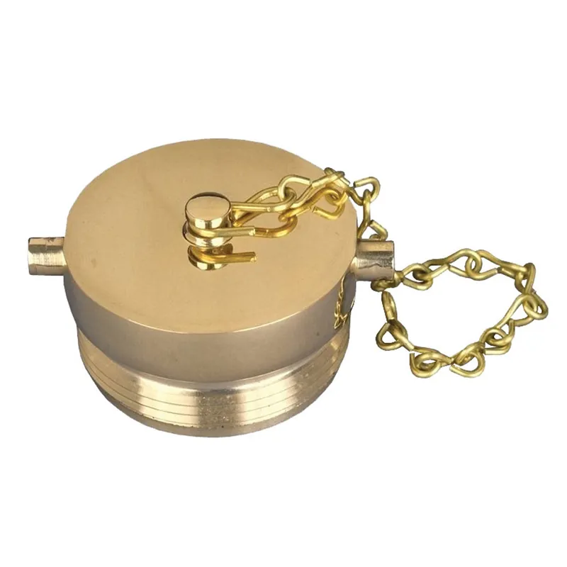 PLUG W/CHAIN BRASS 2 1/2NST