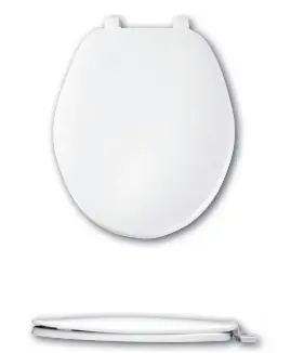 CLOSET SEAT ROUND FRONT WHITE 70