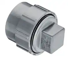 CLEANOUT LABWASTE CPVC 4 W/PLUG