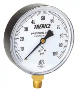 800B 2 1/2 0-100 PSI 1/4 LOWER CONNECTIO