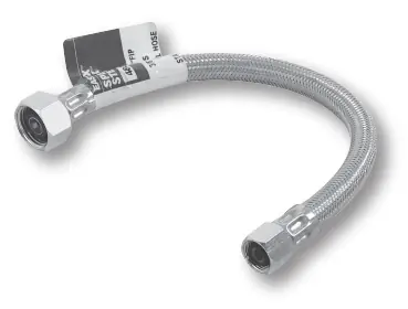 LAV SUPPLY SS FLEX 3/8COMP X 1/2 FIPX36"