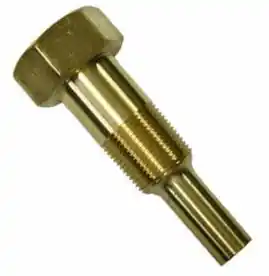 WELL BRASS BIMETAL THERMOMETER 4