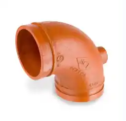 FIRE DRAIN 90 PNTD GROOVED 6