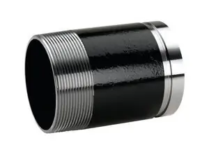 NIPPLE BLK GRV X THD 4X6