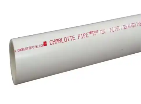PIPE PVC DWV PE 8 INCH X 20‘ FEET SOLID