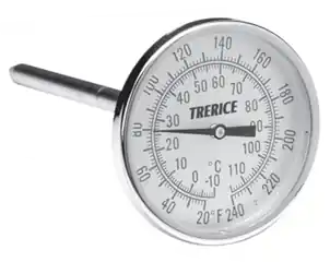 B822Y-06 25-125F BIMETAL THERMOMETER