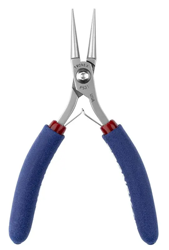 Tronex P531 Round Nose Bending Pliers with Long Jaw, 5.40" OAL