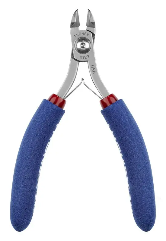 Tronex 5122 General Purpose Strong Medium Oval Relieved Head Flush Carbon Steel Cutter, 4.6" OAL