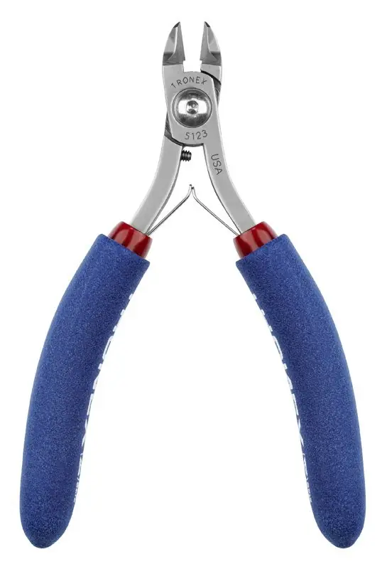 Tronex 5123 General Purpose Strong Medium Oval Relieved Head Razor-Flush Carbon Steel Cutter, 4.6" OAL