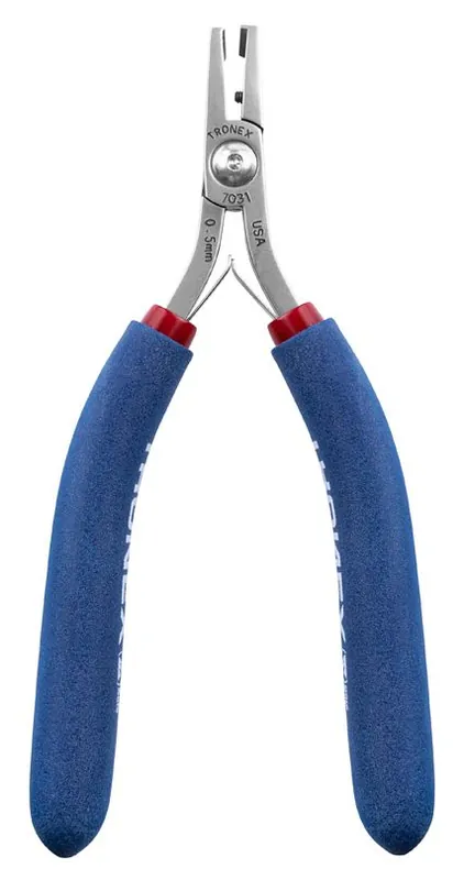 Tronex 7031 45° Head Flush Carbon Steel 0.5mm Stand-Off Cutter with Long Ergonomic Handles & Anti-Dulling Protection, 5.8" OAL