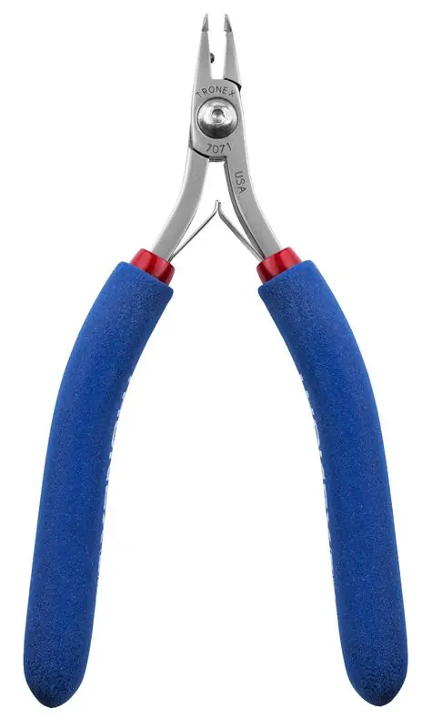 Tronex 7071 SMT Sub-Mini Small Head Carbon Steel Fine Tip Cutter with Long Ergonomic Handles, 5.7" OAL