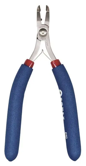 Tronex 7072 Robust Long Large Oval 50° Relieved Head Flush Carbon Steel Cutter with Long Ergonomic Handles, 5.8" OAL