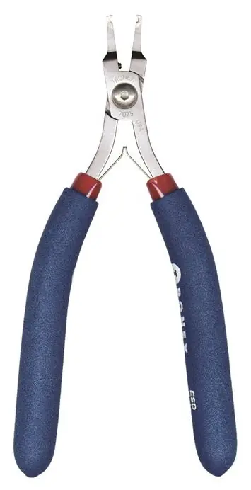 Tronex 7075 SMT Mini Very Small 50° Relieved Head Flush Carbon Steel Cutter with Long Ergonomic Handles, 5.9" OAL