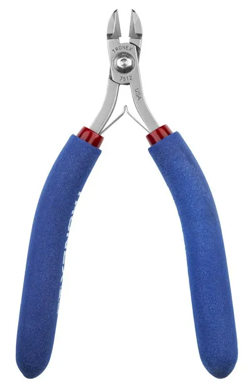 Tronex 7512 General Purpose Large Oval Head Flush Carbon Steel Cutter with Long Ergonomic Handles, 5.7" OAL