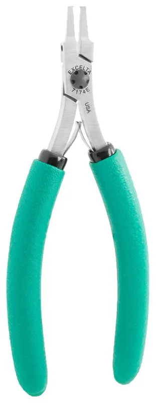 Excelta 7174E ★★★★★ Lazer Line® Specialty Tapered Head Lazer-Flush Carbon Steel Transverse End Cutter with Long Cushion Grip Handles, 6" OAL