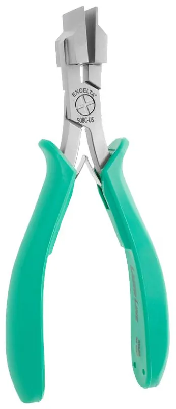 Excelta 508C-US ★★★★★ Straight Wide Nose Connector Pin Straightening Pliers with Metal Jaw & Molded Grips, 5.25" OAL