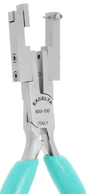 Excelta 900-100 ★★★★★ ESD-Safe Straight Roller Pin Insertion Pliers with 0.046" Replaceable Pin & Cushion Grips, 6.5" OAL