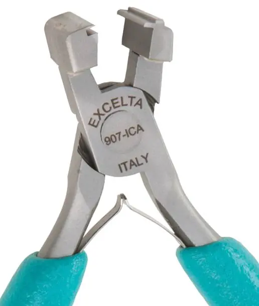 Excelta 907-ICA ★★★★★ ESD-Safe Straight Multiple Lead Forming Pliers for DIP/IC Surface Mount with Cushion Grips, 6.5" OAL