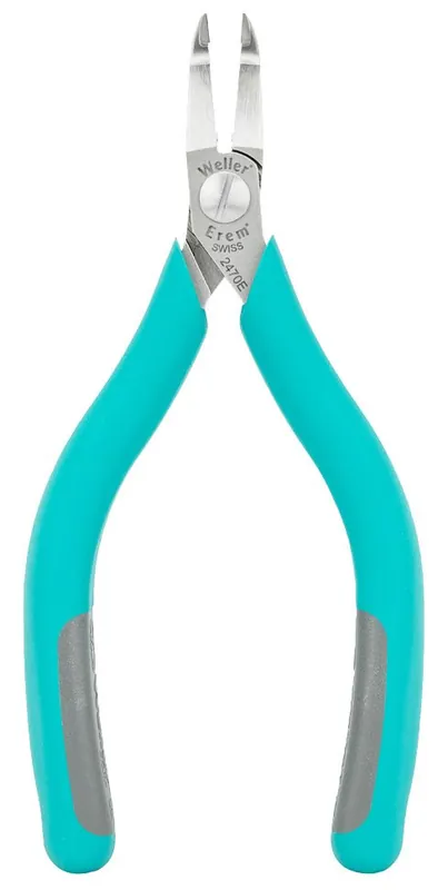 Erem 2470E MagicSense Medium Long Straight Relieved Head Flush Tip Cutter with Ergonomic Handles, 5.512" OAL