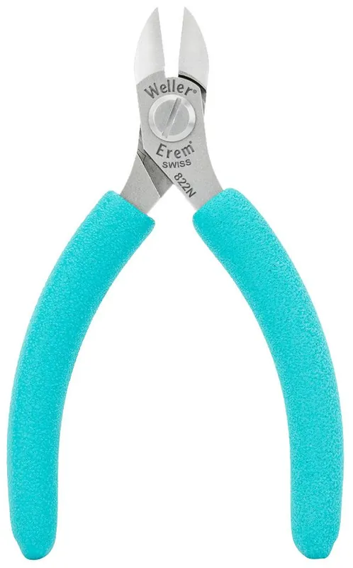 Erem 822N Swiss-Made ESD-Safe Maxi Oval Head Flush Side Cutter for 13-30 AWG, 4.724" OAL