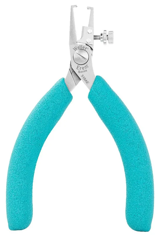 Erem 510AE Adjustable Wire Stripping Pliers for 18 to 30 AWG with Replaceable Side Cutting Blades & Ergonomic Handles, 4.75" OAL