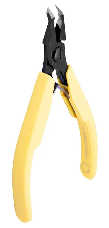 Lindstrom 8248 ESD-Safe 45° Long Oblique Tapered Relieved Head Flush Alloy Steel Cutter with Cushioned Grip Handles, 4.63" OAL