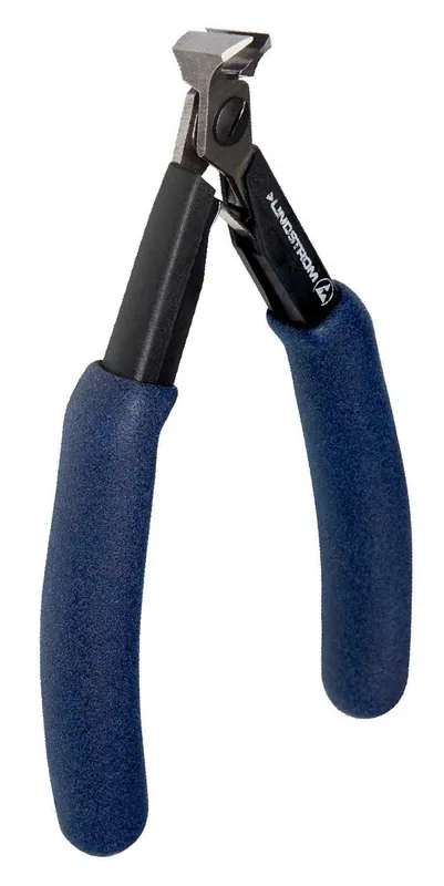 Lindstrom HS7291 Precision Long Small 11° Oblique Head Flush Alloy Steel End Cutter with Long HandSaver Grip Ergonomic Handles, 5.52" OAL