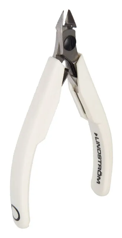 Lindstrom 7190 Precision Small Tapered Head Diagonal Micro-Bevel® Alloy Steel Cutter with Supreme Traditional Handles, 4.29" OAL