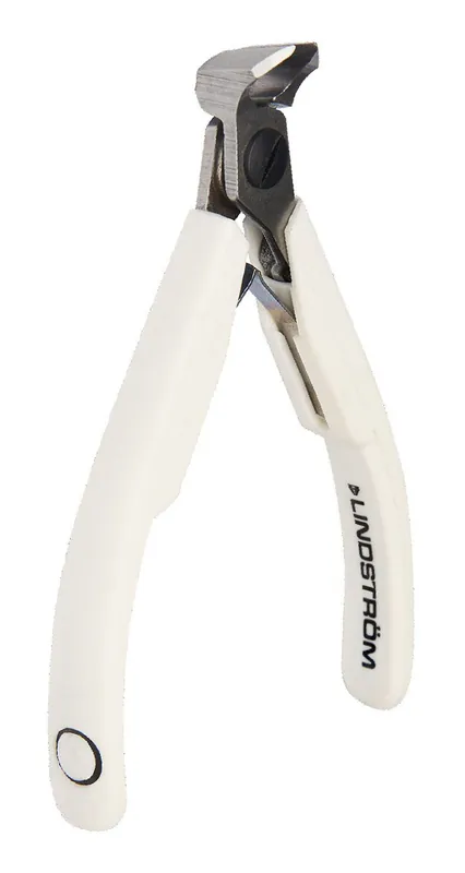 Lindstrom 7293 Precision Small 11° Oblique Head Flush Alloy Steel End Cutter with Supreme Traditional Handles, 4.25" OAL
