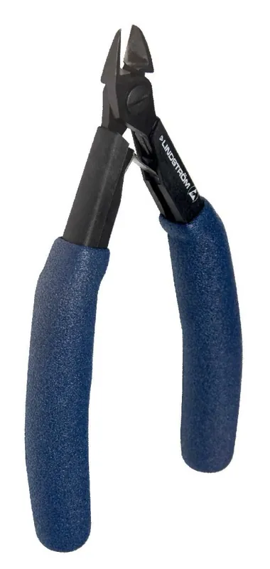 Lindstrom HS8161 ESD-Safe Large Oval Head Diagonal Flush Alloy Steel Cutter with Long HandSaver Cushioned Grip Ergonomic Handles, 6.19" OAL
