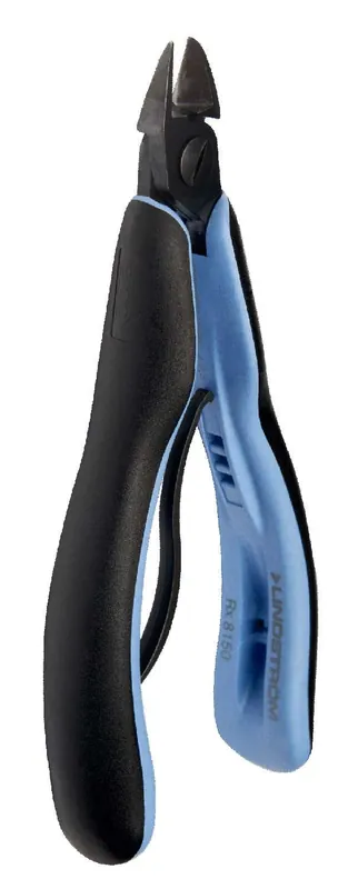 Lindstrom RX-8131 ESD-Safe Extra Small Oval Head Diagonal Flush Alloy Steel Cutter with ERGO™ Cushioned Grip Handles, 5.25" OAL