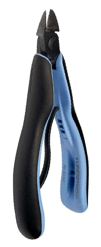 Lindstrom RX-8141 ESD-Safe Small Oval Head Diagonal Flush Alloy Steel Cutter with ERGO™ Cushioned Grip Handles, 5.33" OAL