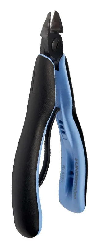 Lindstrom RX-8142 ESD-Safe Small Oval Head Diagonal Ultra-Flush® Alloy Steel Alloy Steel Cutter with ERGO™ Cushioned Grip Handles, 5.33" OAL