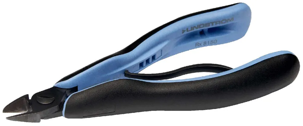 Lindstrom RX8161 ESD-Safe Large Oval Head Diagonal Flush Alloy Steel Cutter with ERGO™ Cushioned Grip Handles, 5.80" OAL