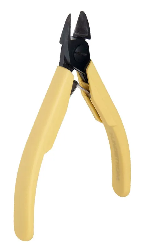 Lindstrom 8160 ESD-Safe Large Oval Head Diagonal Micro-Bevel® Alloy Steel Cutter with Cushioned Grip Handles, 4.92" OAL