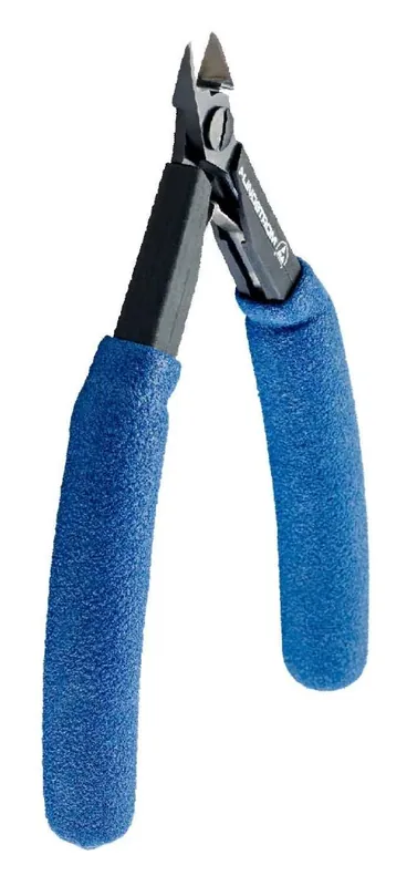 Lindstrom HS8146 ESD-Safe Small Tapered Relieved Head Micro-Bevel® Alloy Steel Cutter with Long HandSaver Cushioned Grip Ergonomic Handles, 5.60" OAL