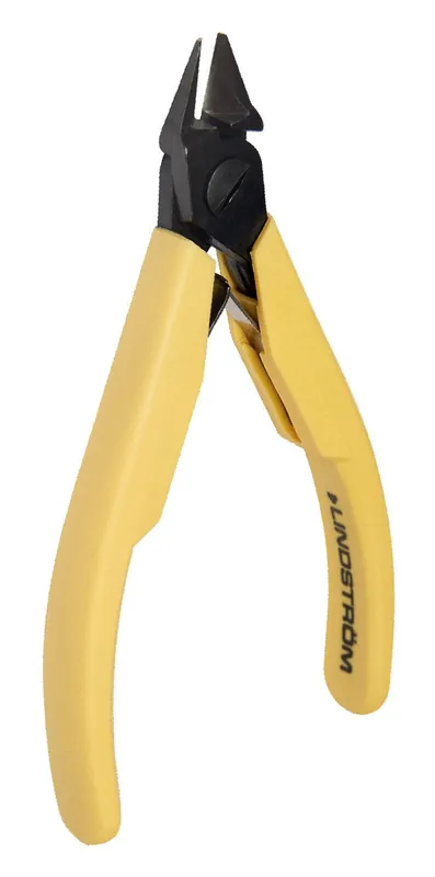 Lindstrom 8147 ESD-Safe Small Tapered Relieved Head Flush Alloy Steel Cutter with Cushioned Grip Handles, 4.33" OAL