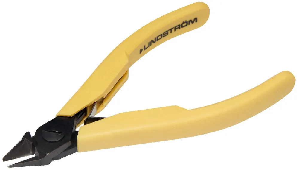 Lindstrom 8158 Precision Medium Tapered & Relieved Head Diagonal Ultra-Flush® Alloy Steel Cutter, 4.43" OAL