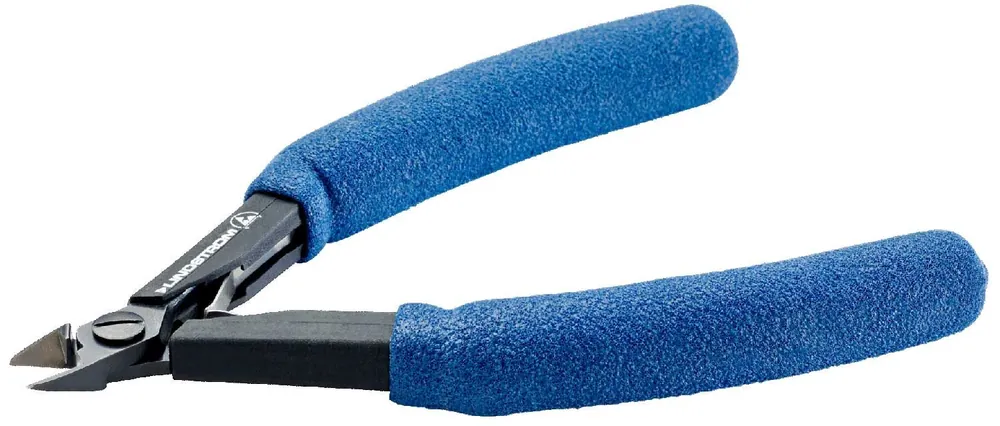 Lindstrom HS8145 ESD-Safe Small Tapered Head Ultra-Flush® Alloy Steel Cutter Long HandSaver Cushioned Grip Ergonomic Handles, 5.60" OAL