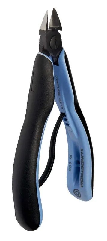 Lindstrom RX8144 ESD-Safe Small Tapered Head Flush Cutter with ERGO™ Cushioned Grip Handles, 5.25" OAL