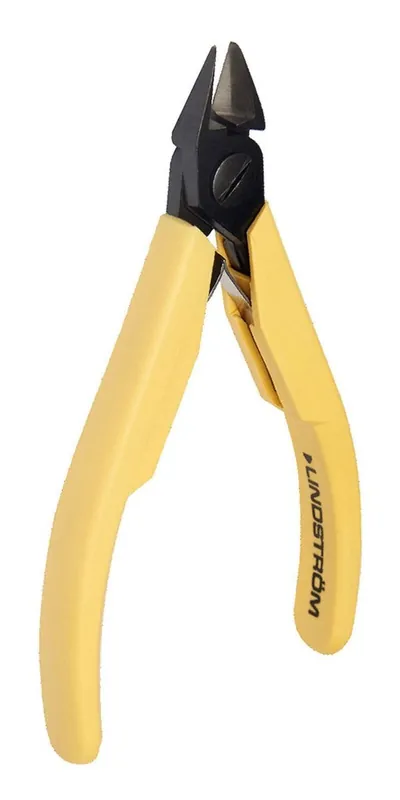 Lindstrom 8145 ESD-Safe Small Tapered Head Ultra-Flush® Alloy Steel Cutter with Cushioned Grip Handles, 4.33" OAL