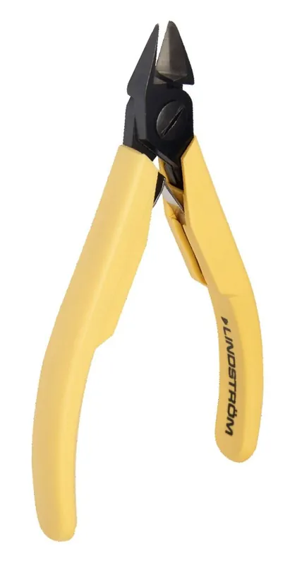 Lindstrom 8153 Precision Medium Tapered Head Diagonal Micro-Bevel® Alloy Steel Cutter with ERGO™ Handles, 4.43" OAL