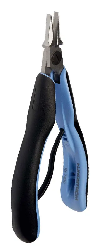 Lindstrom RX7490 RX Series ESD-Safe Small Flat Nose Pliers with Smooth Jaw & ERGO™ Handles, 5.77" OAL