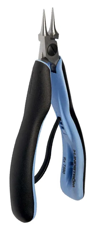 Lindstrom RX7590 RX Series ESD-Safe Small Round Nose Pliers with Smooth Jaw & ERGO™ Handles, 5.77" OAL