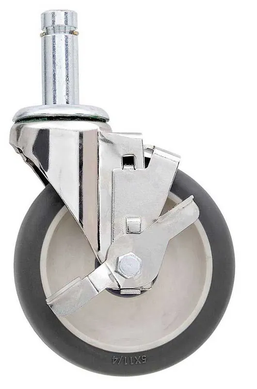 Metro 5MPBX Polyurethane Stem Caster, Braking, 5"