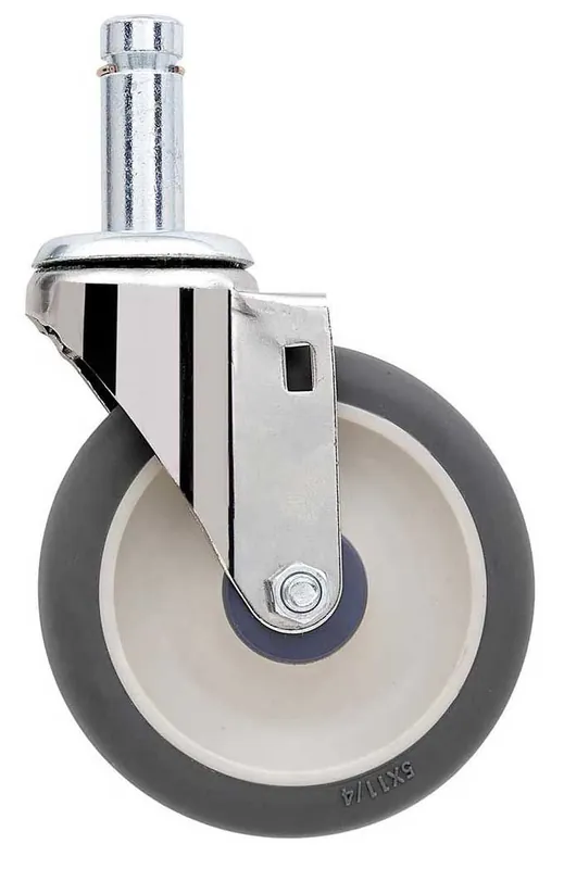 Metro 5MPX Polyurethane Swivel Standard Stem Caster, No Brake, 5"