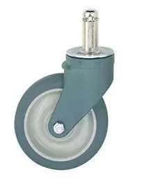 Metro 5PCXM Polymer Antimicrobial Swivel Stem Caster, No Brake, 5"